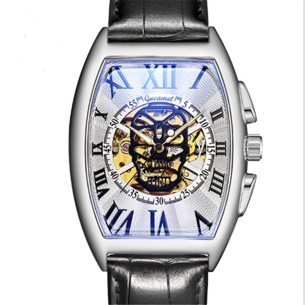 designer black leather men's watch fashion alloy dial automatic movement men's mechanical watch high strength glass roman outdoor, Slivery;brown
designer black leather men's watch fashion alloy dial automatic movement men's mechanical watch high strength glass roman outdoor, Slivery;brown