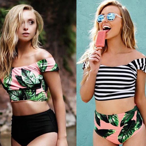 new arrival summer bikinis women biquinis striped floral bottom swimsuit high waist bikini biquini set, White;black
new arrival summer bikinis women biquinis striped floral bottom swimsuit high waist bikini biquini set, White;black
