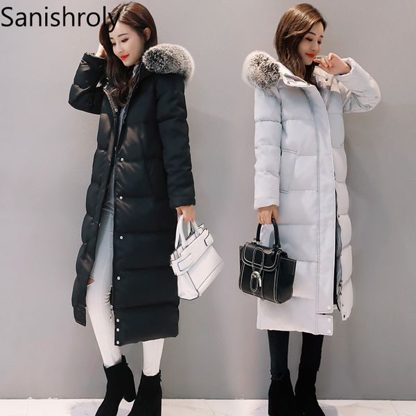 sanishroly winter women hooded jacket warm thicken ultra light white duck down coat parka female big fur collar long coats se308, Black
sanishroly winter women hooded jacket warm thicken ultra light white duck down coat parka female big fur collar long coats se308, Black
