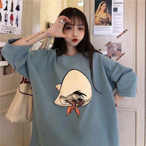 school season t-shirt female ins super fire short sleeve 2020 loose bf lazy wind mschf fashion, White
school season t-shirt female ins super fire short sleeve 2020 loose bf lazy wind mschf fashion, White