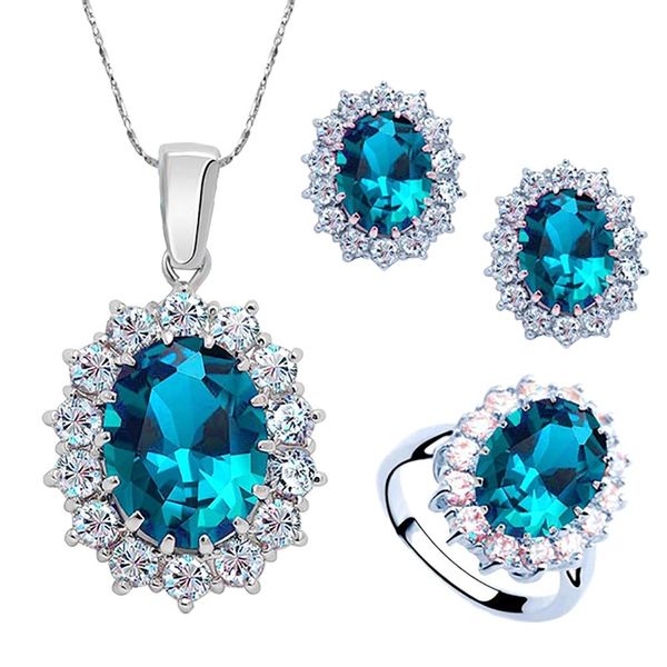 3pcs/set oval faux gem full rhinestone charm earrings necklace ring lady jewelry boho, Silver
3pcs/set oval faux gem full rhinestone charm earrings necklace ring lady jewelry boho, Silver
