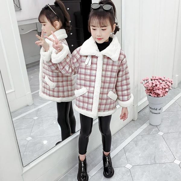 children's clothing winter new plaid girl woolen coat kid's jacket fashion lapel outwear with velvet windbreaker, Blue;gray
children's clothing winter new plaid girl woolen coat kid's jacket fashion lapel outwear with velvet windbreaker, Blue;gray