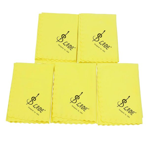 5 pieces yellow cotton cleaning cloths polish cloth 250x250mm for guitar violin saxophones, yellow
5 pieces yellow cotton cleaning cloths polish cloth 250x250mm for guitar violin saxophones, yellow