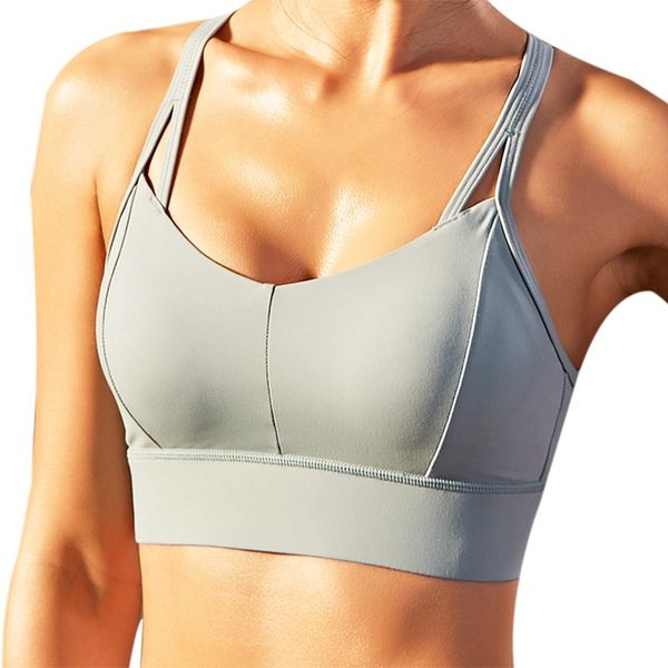 ladies adjustable cross-black fixed one-piece bra running fitness clothes yoga sports bra, White;black
ladies adjustable cross-black fixed one-piece bra running fitness clothes yoga sports bra, White;black