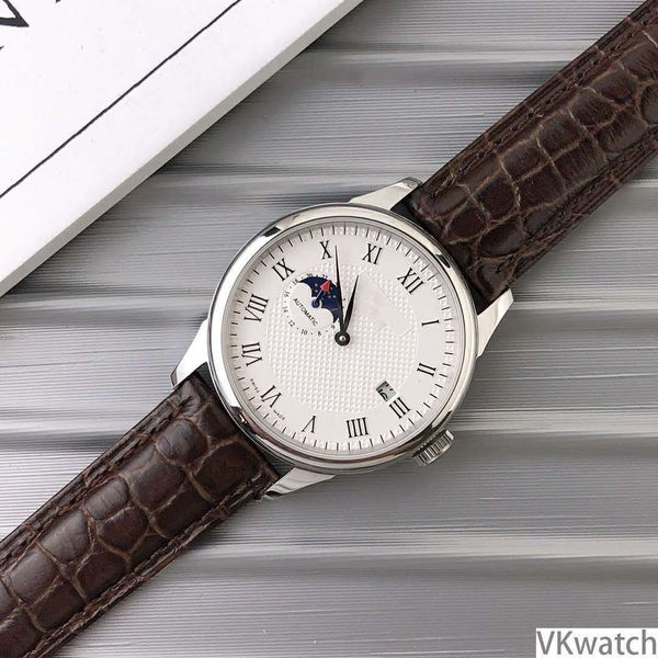 sincere recruit day family column handsome wrist watch male belt two needle half a month fully automatic mechanics wrist watch, Slivery;brown
sincere recruit day family column handsome wrist watch male belt two needle half a month fully automatic mechanics wrist watch, Slivery;brown