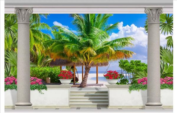 papel de parede custom 3d p mural wall paper roman column garden balcony sea view 3d tv sofa background wall decoration
papel de parede custom 3d p mural wall paper roman column garden balcony sea view 3d tv sofa background wall decoration