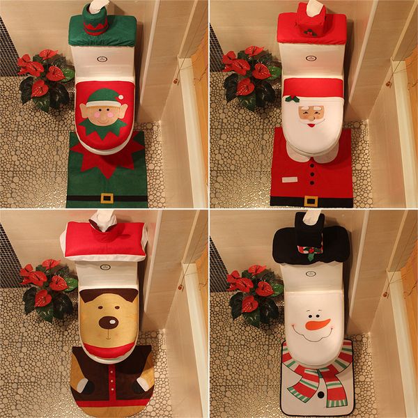 christmas decorations 3 pieces / sets of santa claus toilet seat cover carpet bathroom pad decoration home snowman
christmas decorations 3 pieces / sets of santa claus toilet seat cover carpet bathroom pad decoration home snowman