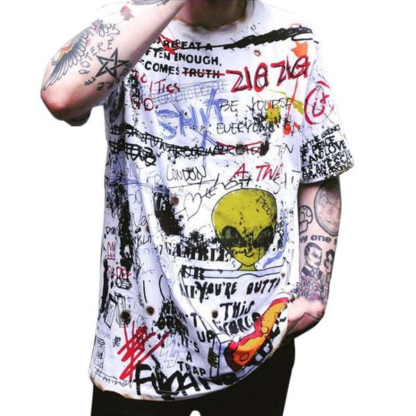 hip hop graffiti men 's tshirt short sleeve hand paint o -neck lover tshirts tee summer couple streetwear plus size s-5xl, White;black
hip hop graffiti men 's tshirt short sleeve hand paint o -neck lover tshirts tee summer couple streetwear plus size s-5xl, White;black