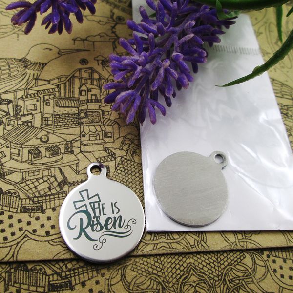 40pcs--"he is risen"stainless steel charms more style for choosing diy charms pendants for necklace, Bronze;silver
40pcs--"he is risen"stainless steel charms more style for choosing diy charms pendants for necklace, Bronze;silver