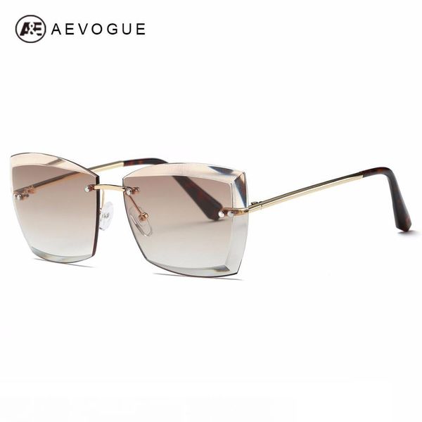 aevogue sunglasses for women square rimless diamond cutting lens brand designer fashion shades sun glasses ae0528 mx190723, White;black 
aevogue sunglasses for women square rimless diamond cutting lens brand designer fashion shades sun glasses ae0528 mx190723, White;black