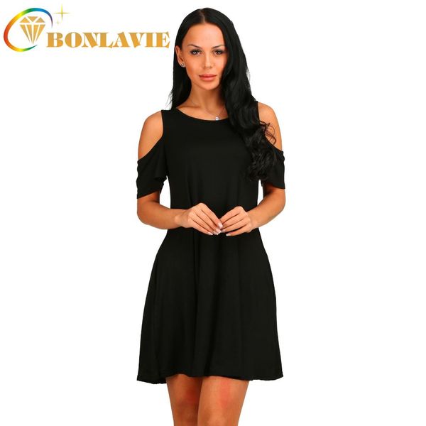 women dress solid color big hem waist short sleeve round collar simple style dress mid-length white gray green black brown color, Black;gray
women dress solid color big hem waist short sleeve round collar simple style dress mid-length white gray green black brown color, Black;gray