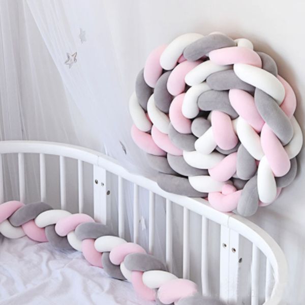 200cm baby bed bumper four ply knot handmade long knotted braid weaving plush baby protector crib infant knot pillow room decor
200cm baby bed bumper four ply knot handmade long knotted braid weaving plush baby protector crib infant knot pillow room decor