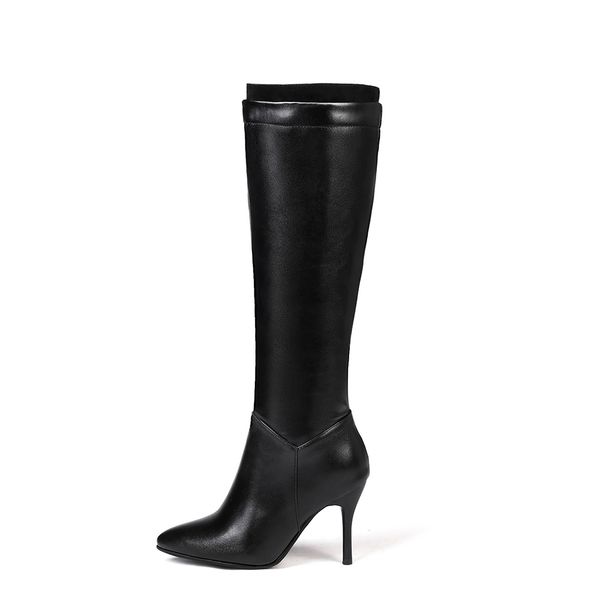 new winter fashion black white women knee high boots thin high heels lady pole dance shoes
new winter fashion black white women knee high boots thin high heels lady pole dance shoes