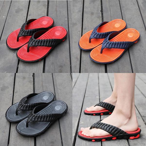 men's shoes sandals and slippers summer massage bottom personality flip-flops non-slip soft bottom wear seaside vacation beach shoes, Black
men's shoes sandals and slippers summer massage bottom personality flip-flops non-slip soft bottom wear seaside vacation beach shoes, Black