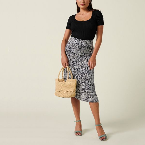 skirts summer women's skirt casual flower print, Black
skirts summer women's skirt casual flower print, Black