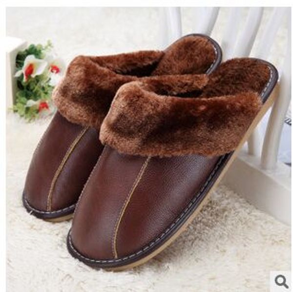 genuine leather shoes men warm plush floor winter home slippers slip korean thick warm cotton slippers for women shoes, Black
genuine leather shoes men warm plush floor winter home slippers slip korean thick warm cotton slippers for women shoes, Black