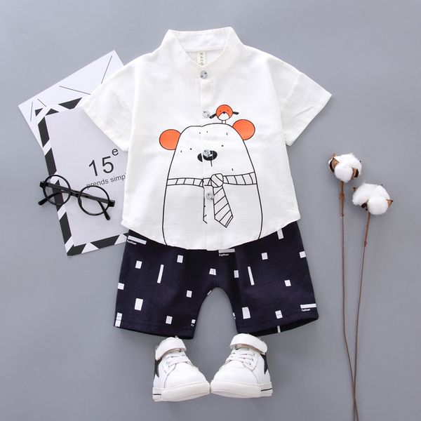 kids clothes summer baby boys clothes fashion short sleeve cartoon bear print t-shirt +shorts costume set, White
kids clothes summer baby boys clothes fashion short sleeve cartoon bear print t-shirt +shorts costume set, White