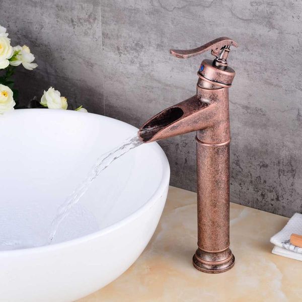 antique copper elevated platform waterfall basin faucet bathroom basin faucet and cold single handle wide mouth mixer taps
antique copper elevated platform waterfall basin faucet bathroom basin faucet and cold single handle wide mouth mixer taps