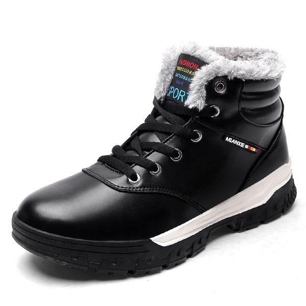 christmas winter boots men waterproof pu men shoes fashion snow boots warm plush cotton shoes flat ankle zapatos de hombre, Black
christmas winter boots men waterproof pu men shoes fashion snow boots warm plush cotton shoes flat ankle zapatos de hombre, Black