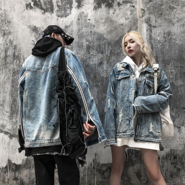 2020 spring harajuku hip hop jeans jacket men high street отверстия fray джинсовой куртки streetwear lover denim пальто, Black;brown
2020 spring harajuku hip hop jeans jacket men high street отверстия fray джинсовой куртки streetwear lover denim пальто, Black;brown