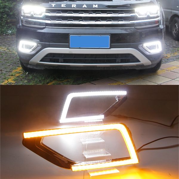 1 pair led drl daytime running light daylights with yellow turn signal fog lamp cover for volkswagen vw teramont 2017 2018
1 pair led drl daytime running light daylights with yellow turn signal fog lamp cover for volkswagen vw teramont 2017 2018