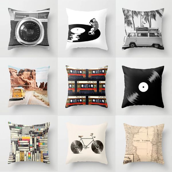 2019 new retro black white printed pillowcase nostalgic record camera polyester sofa cushion cover decorations for home decor
2019 new retro black white printed pillowcase nostalgic record camera polyester sofa cushion cover decorations for home decor