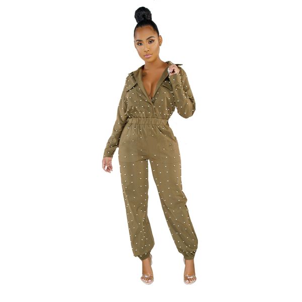 beading patchwork long sleeve turn-down collar jumpsuit combinaison femme, Black;white
beading patchwork long sleeve turn-down collar jumpsuit combinaison femme, Black;white