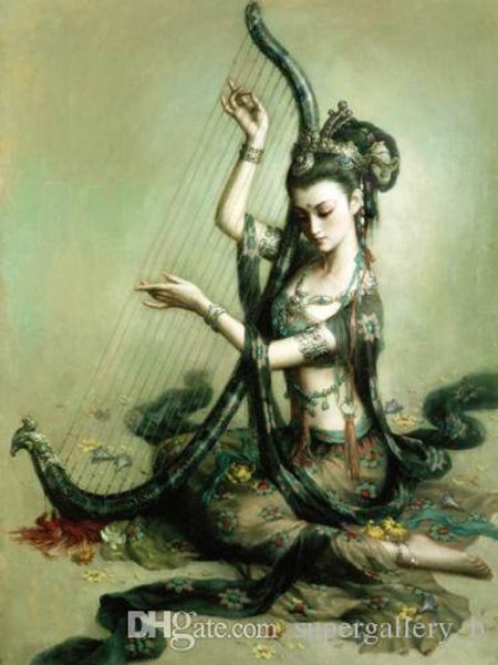 beauty chinese dunhuang fairy playing hand-painted & hd print female portrait art oil painting on canvas multi sizes /frame option p129
beauty chinese dunhuang fairy playing hand-painted & hd print female portrait art oil painting on canvas multi sizes /frame option p129
