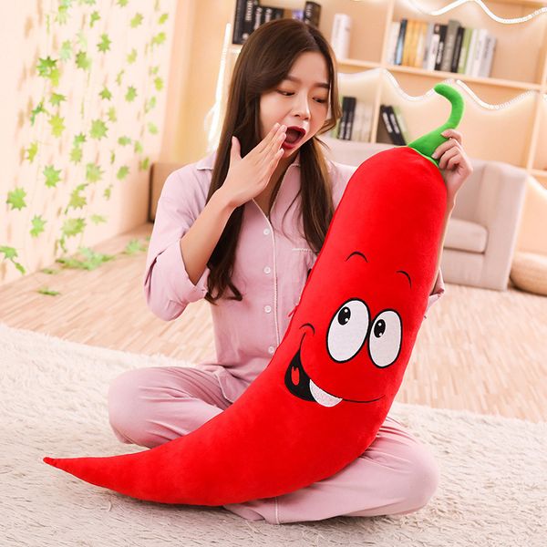 80-100cm pepper funny face chili creative pillow cushion plush fruit vegetables food anti-stress soft girl children toy gift
80-100cm pepper funny face chili creative pillow cushion plush fruit vegetables food anti-stress soft girl children toy gift