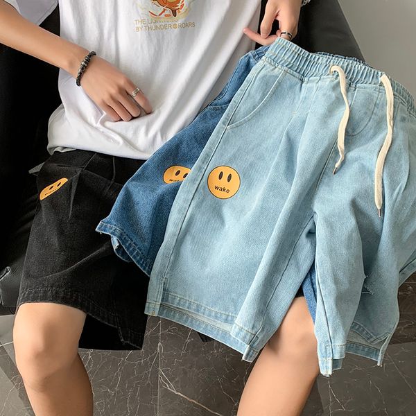 regular fit korean distressed jeans short pants mens casual drawstring cargo sweatpants side pocket jeans for men streetwear, Blue
regular fit korean distressed jeans short pants mens casual drawstring cargo sweatpants side pocket jeans for men streetwear, Blue