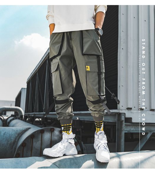 new men cargo pants hip hop mid drawsring multi-pockets pants streetwear black army green men trousers
new men cargo pants hip hop mid drawsring multi-pockets pants streetwear black army green men trousers