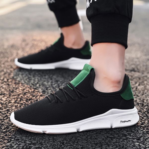 spring men shoes mesh shoes sneakers men's running wear-resistant casual men's korean-style trendy, Black
spring men shoes mesh shoes sneakers men's running wear-resistant casual men's korean-style trendy, Black