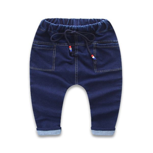 casual pp jeans in dark blue for baby boy/boy drawstring design pull-up spring cotton solid color denim
casual pp jeans in dark blue for baby boy/boy drawstring design pull-up spring cotton solid color denim