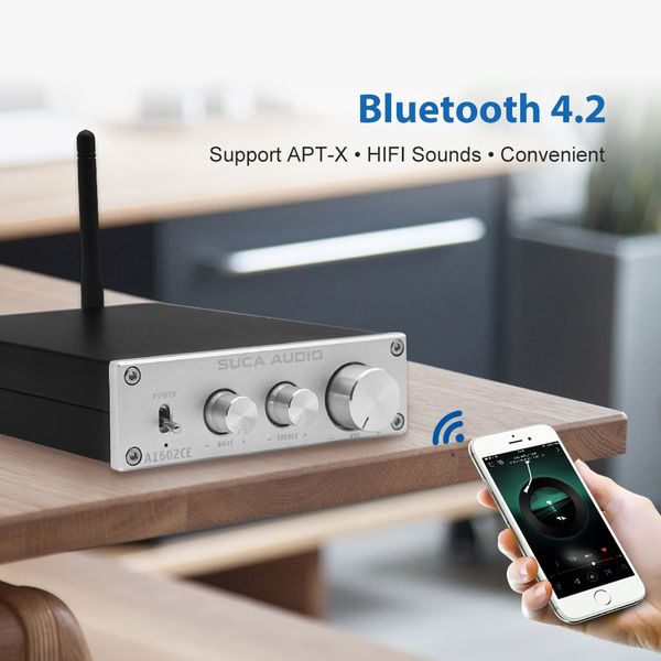 suca tda7498e bluetooth 4.2 amplifier 160w*2 high power home audio sound amplifiers amplicador with treble bass ajustment
suca tda7498e bluetooth 4.2 amplifier 160w*2 high power home audio sound amplifiers amplicador with treble bass ajustment