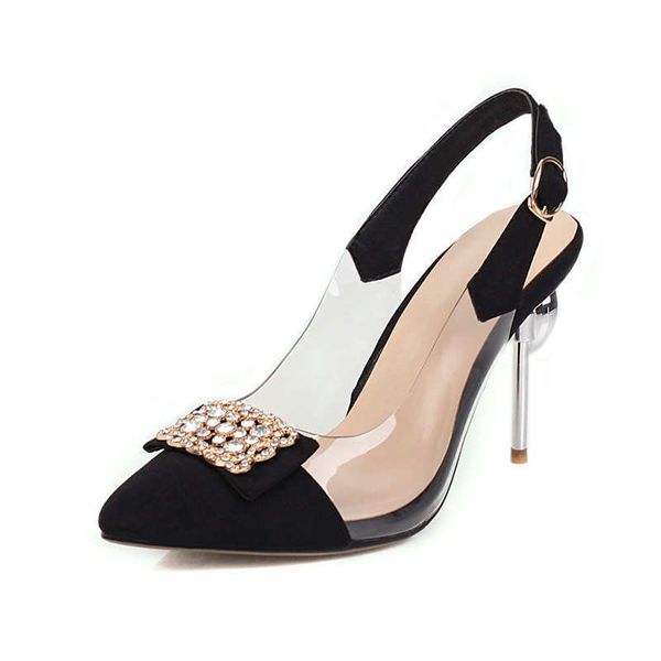 women strange style extreme high heel slingbacks party shoes female casual buckle strap crystal pointed toe faux sued, Black
women strange style extreme high heel slingbacks party shoes female casual buckle strap crystal pointed toe faux sued, Black