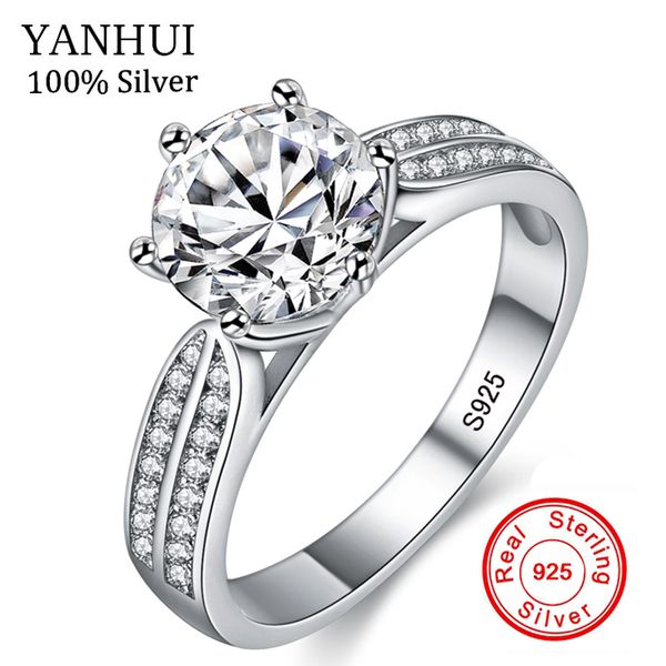 yanhui 100% real natural 925 sterling silver rings for women luxury 8mm sona cubic zirconia wedding rings fashion jewelry zlr006 t190627, Slivery;golden
yanhui 100% real natural 925 sterling silver rings for women luxury 8mm sona cubic zirconia wedding rings fashion jewelry zlr006 t190627, Slivery;golden