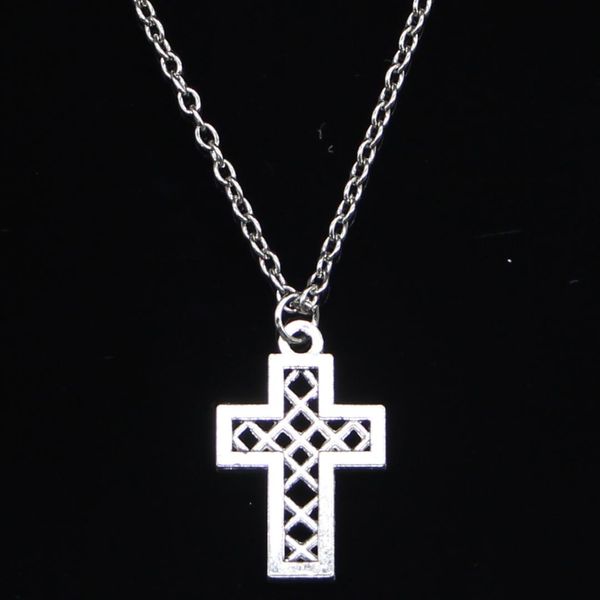 20pcs new fashion necklace 24x16mm hollow grid cross silver pendants short long women men colar gift jewelry choker
20pcs new fashion necklace 24x16mm hollow grid cross silver pendants short long women men colar gift jewelry choker