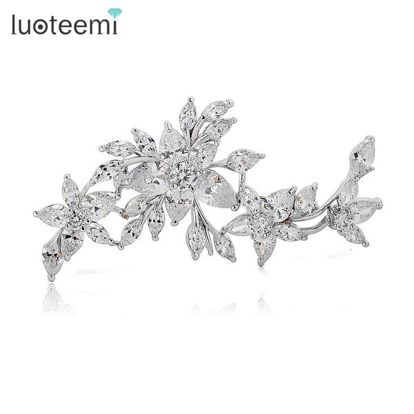 flower wedding brooch for wedding brida clear cubic zircon brooch pins bouquet jewelry for women luoteemi, Gray
flower wedding brooch for wedding brida clear cubic zircon brooch pins bouquet jewelry for women luoteemi, Gray