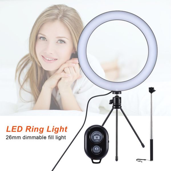 dimmable led studio camera ring light p phone video light annular lamp with tripods selfie stick ring fill light for canon
dimmable led studio camera ring light p phone video light annular lamp with tripods selfie stick ring fill light for canon