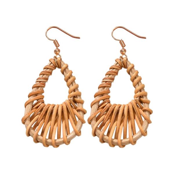 1 pair rattan weaving ladies daily accessories geometric dangle pendant jewelry fashion women earring gifts water drop shaped, Silver
1 pair rattan weaving ladies daily accessories geometric dangle pendant jewelry fashion women earring gifts water drop shaped, Silver