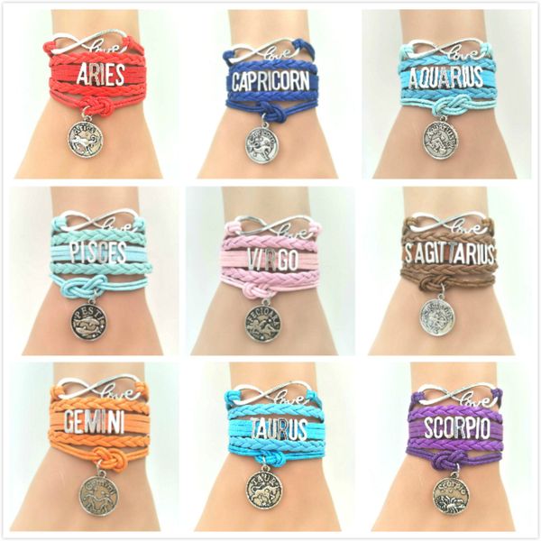 europe united states twelve constellation leather rope bracelet letter combination braided bangle multi-layer designer bracelet lovers gift, Golden;silver
europe united states twelve constellation leather rope bracelet letter combination braided bangle multi-layer designer bracelet lovers gift, Golden;silver