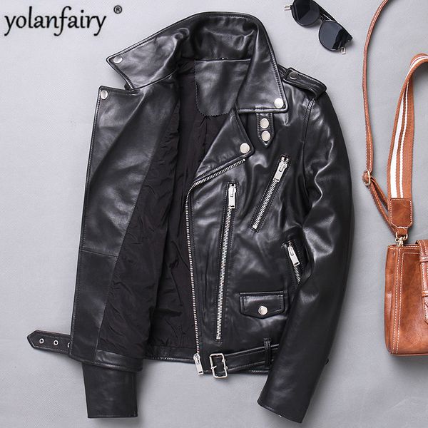 sheepskin coat short genuine leather jacket women clothes biker motorcycle jacket slim fit chaquetas mujer 2020 x-1763n kj3648, Black
sheepskin coat short genuine leather jacket women clothes biker motorcycle jacket slim fit chaquetas mujer 2020 x-1763n kj3648, Black