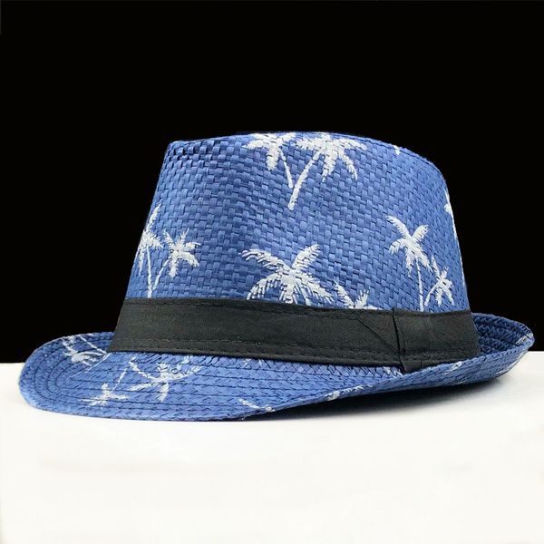 parent-child sun hat men women summer sun hat beach fashion cap fedora trilby gangster cap beach straw panama sunhat, Blue;gray
parent-child sun hat men women summer sun hat beach fashion cap fedora trilby gangster cap beach straw panama sunhat, Blue;gray