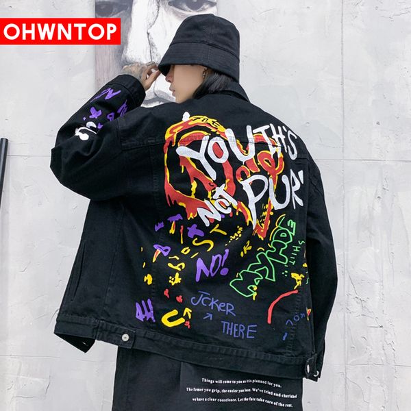 граффити письмо печати куртка рукав молния джинсовые куртки мужчины уличная хип-хоп повседневная панк-рок джинсовая куртка пальто хипстер то, Black;brown 
граффити письмо печати куртка рукав молния джинсовые куртки мужчины уличная хип-хоп повседневная панк-рок джинсовая куртка пальто хипстер то, Black;brown