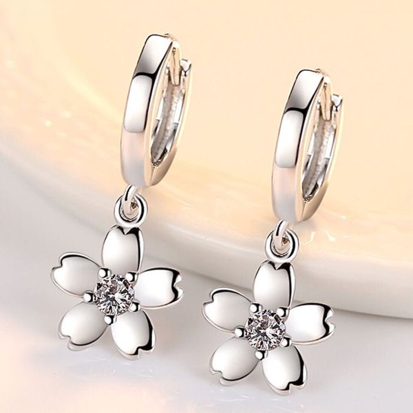 flower earring cute romantic lovely copper cubic zirconia earrings party wedding earrings, Silver
flower earring cute romantic lovely copper cubic zirconia earrings party wedding earrings, Silver