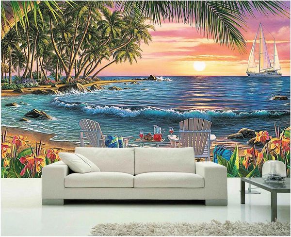 custom wall stickes p double beach chair big seaside scenery background wall painting home decor murals wallpaper for walls 3 d
custom wall stickes p double beach chair big seaside scenery background wall painting home decor murals wallpaper for walls 3 d