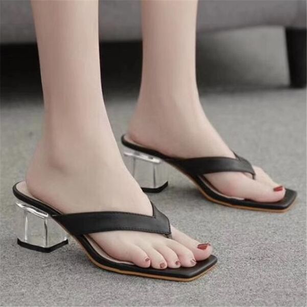 size 35-42 woman summer square head serpentine slippers sandals fashion transparent flip flops high heels slipper shoes, Black
size 35-42 woman summer square head serpentine slippers sandals fashion transparent flip flops high heels slipper shoes, Black