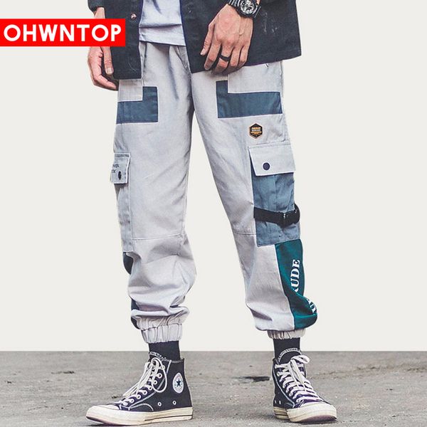 hip hip cargo pants streetwear men harajuku harem pants joggers 2020 casual tatical ribbon multi pockets track trousers, Black
hip hip cargo pants streetwear men harajuku harem pants joggers 2020 casual tatical ribbon multi pockets track trousers, Black