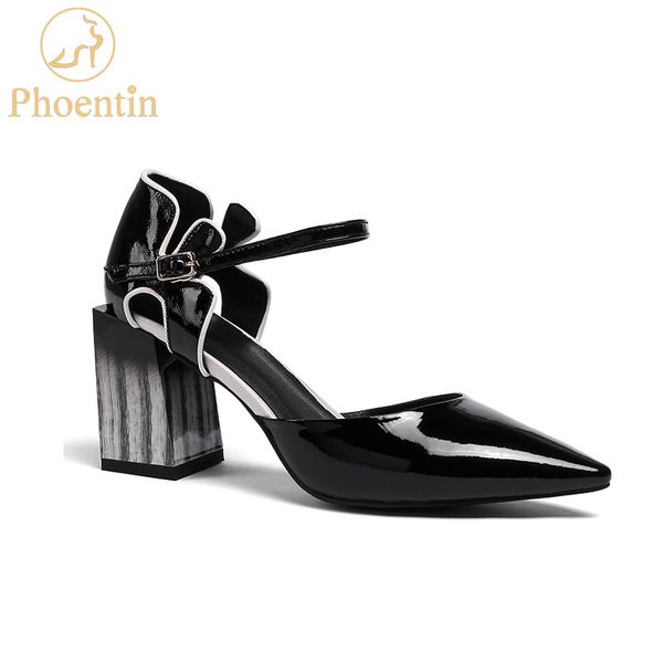 phoentin genuine leather pumps woman ankle strap 2019 pointed toe ladies shoes hollow out design footwear plus size ft805, Black
phoentin genuine leather pumps woman ankle strap 2019 pointed toe ladies shoes hollow out design footwear plus size ft805, Black