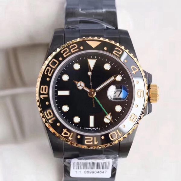mens sports watch gmt 116710 gold black ceramic bezel sapphire glass full black 316l stainless steel automatic mens wirstwatch, Slivery;brown
mens sports watch gmt 116710 gold black ceramic bezel sapphire glass full black 316l stainless steel automatic mens wirstwatch, Slivery;brown